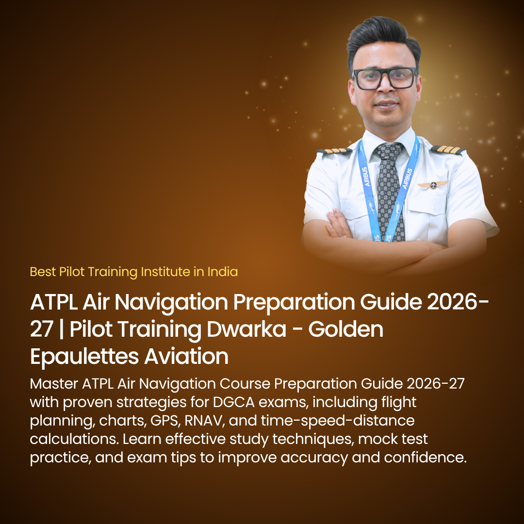 ATPL Air Navigation Preparation Guide 2026-27 | Pilot Training Dwarka - Golden Epaulettes Aviation